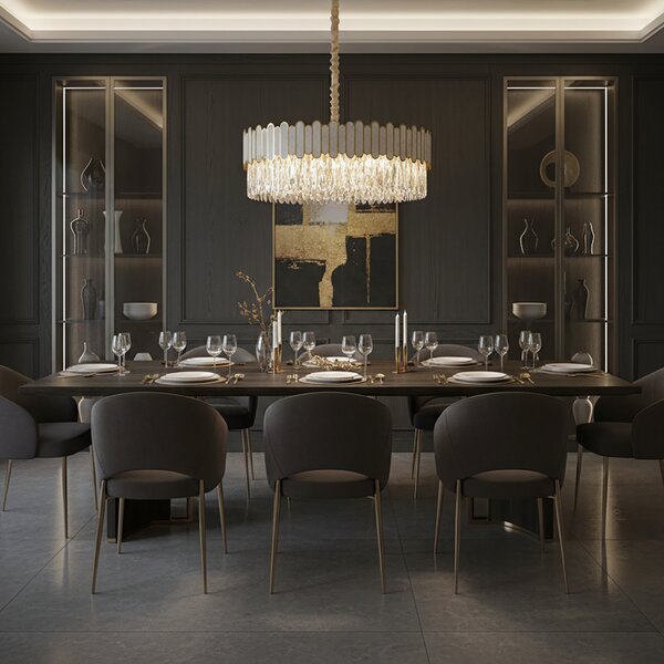 Luster APP1747-8CP 60 cm Gold