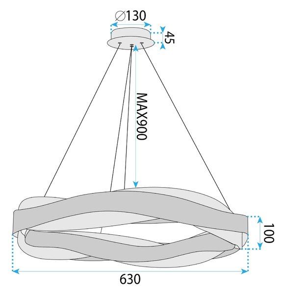 Luster LED APP1802-CP Brush Gold