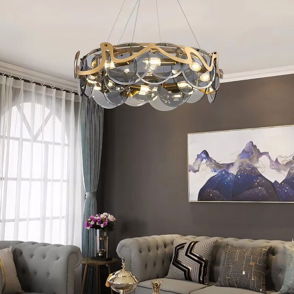 Luster APP1545-8CP Brush Gold / Grey