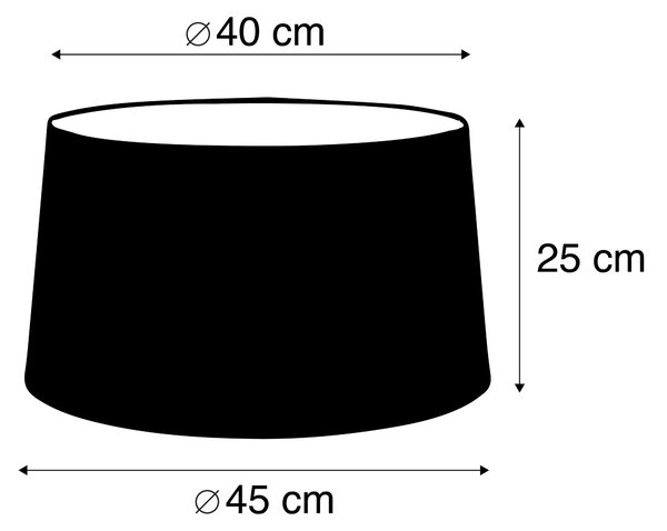 Sjenilo za lampu od lana crno 45/25