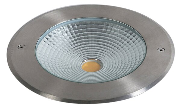 Set od 2 moderne svjetiljke za tlo čelik uklj. LED 20W - Bridge
