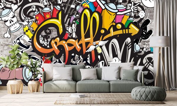 Tapeta šareni graffiti