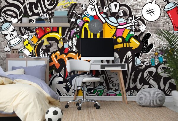 Tapeta šareni graffiti