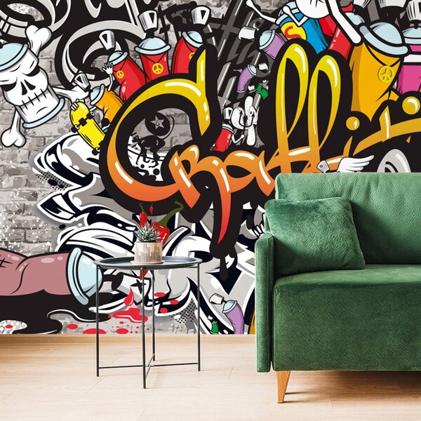 Tapeta šareni graffiti