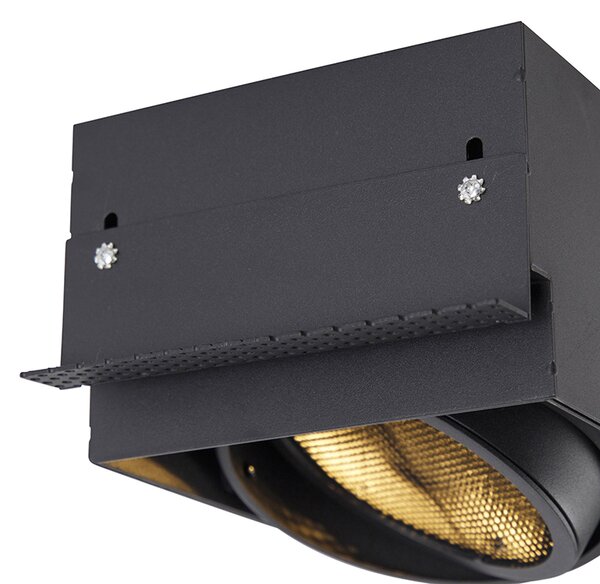 Ugradbeni reflektor crni GU10 AR111 bez okvira - Oneon Honey