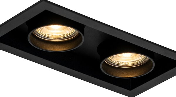 Moderno ugrađeno reflektorsko svjetlo crno podesivo 2-svjetla - Roof