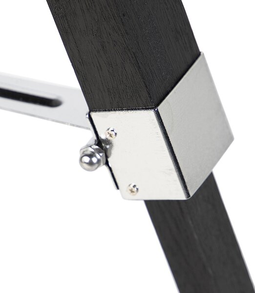 Podna lampa crna bez sjenila - Tripod