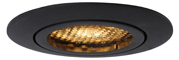 Pametni ugradbeni reflektor crni uklj. WiFi GU10 podesiv - Ude Honey