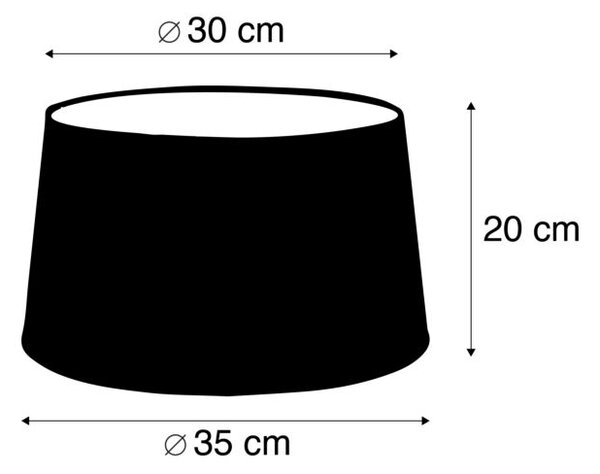 Laneno sjenilo crno 35 cm