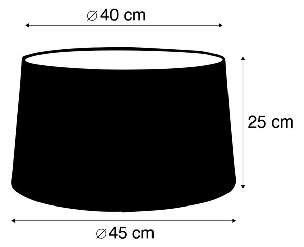 Laneno sjenilo svjetiljke Taupe 45 cm
