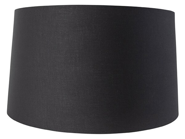 Sjenilo za lampu od pamuka crno 45/50/28 sa zlatnom unutrašnjosti
