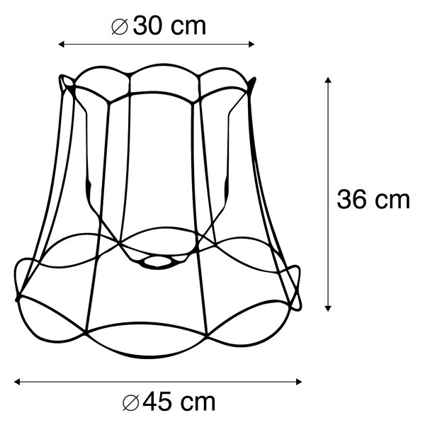 Metalna sjenila crna 45/36 - Granny Frame