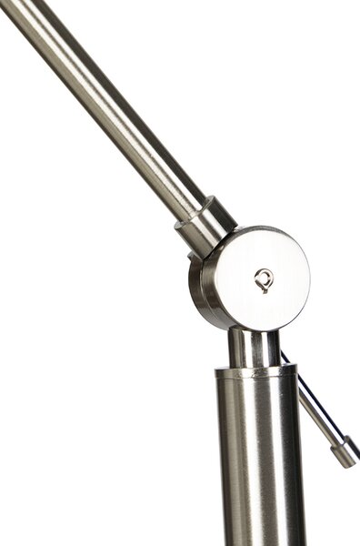 Moderna podna lampa od čelika s taupe sjenilom 45 cm - Editor