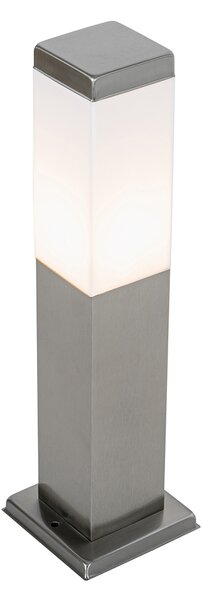 Moderna vanjska svjetiljka 45 cm čelična s utičnicom IP44 - Malios