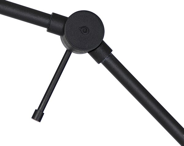 Podna lampa s krakom crna - Editor