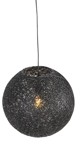 Viseća svjetiljka crna 45 cm - Corda