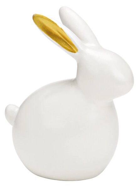 Keramički zeko GILDED BUNNY 14 cm bijeli