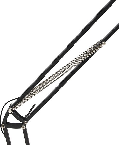 Industrijska podna lampa crna podesive visine - Hobby