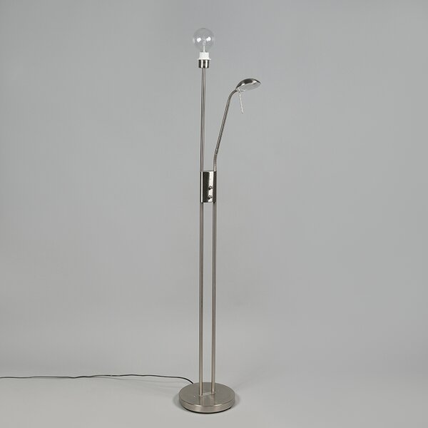 Moderna podna lampa od čelika s prigušivačem - Luxor