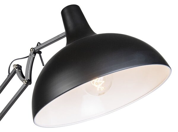 Industrijska podna lampa crna podesive visine - Hobby