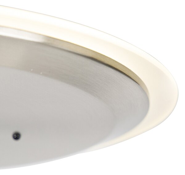 Moderna podna lampa od čelika s uključenim LED prigušivačem i čitaćom - Strela