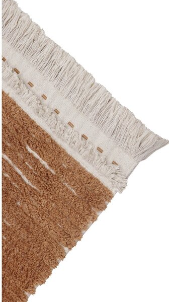 Ciglasta/bež pamučna staza 80x230 cm Duetto Toffee – Lorena Canals