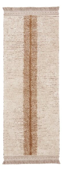 Ciglasta/bež pamučna staza 80x230 cm Duetto Toffee – Lorena Canals