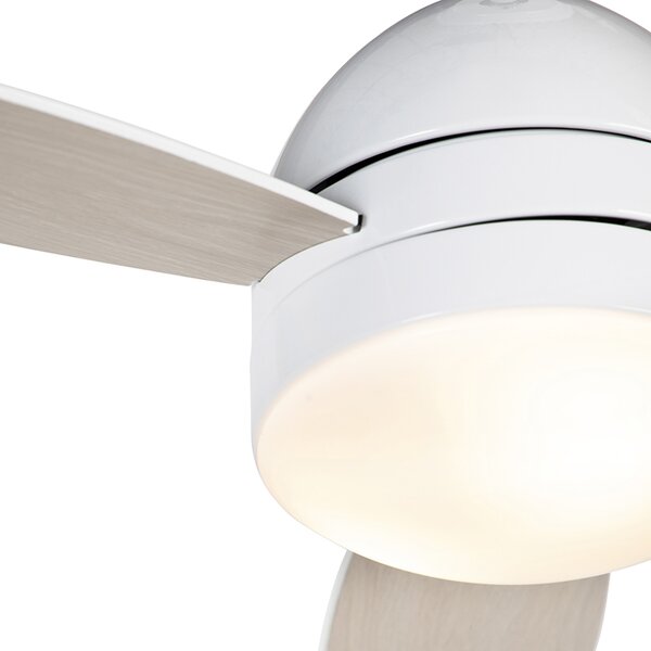 Stropni ventilator bijeli s uzorkom drveta 96 cm s daljinskim upravljačem - Rotar