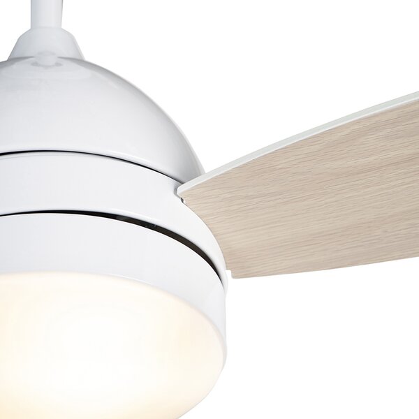Stropni ventilator bijeli s uzorkom drveta 96 cm s daljinskim upravljačem - Rotar