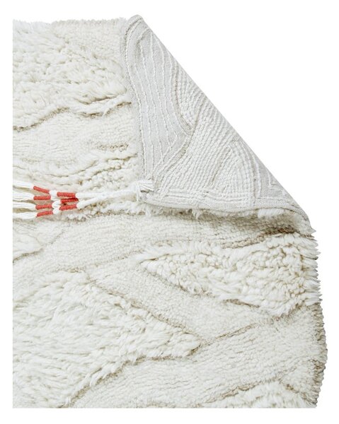 Bijela periva/ručno rađena vunena staza 70x200 cm Enkang Ivory – Lorena Canals