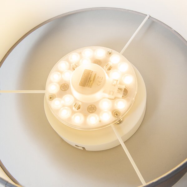 Stropna svjetiljka ružičasta 30 cm s LED - Drum LED