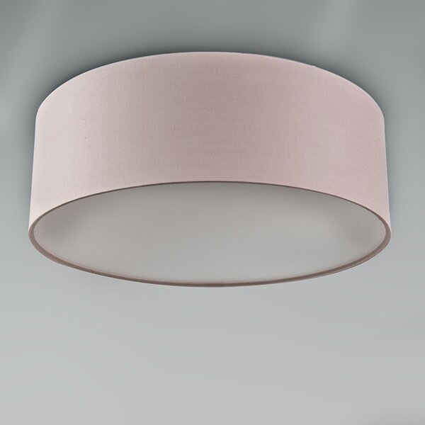 Stropna svjetiljka ružičasta 30 cm s LED - Drum LED