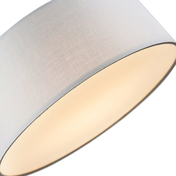 Stropna svjetiljka siva 30 cm s uključenom LED - Drum LED