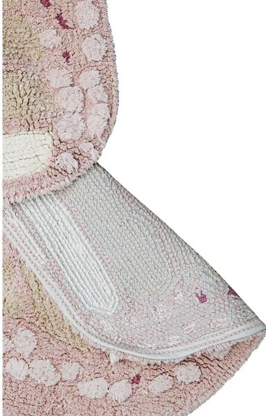Svijetlo ružičasti/bež periv/ručno rađen pamučan dječji tepih 90x120 cm Baby Butterfly – Lorena Canals
