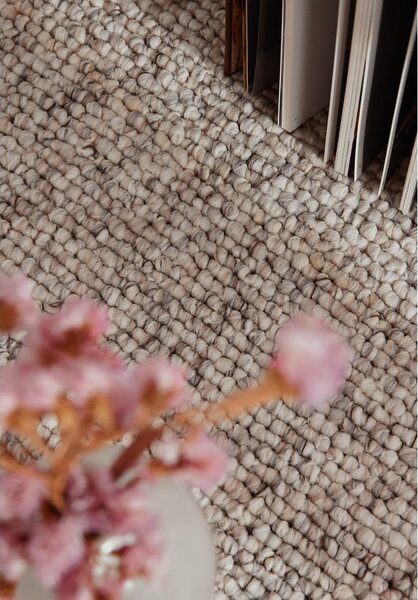 Sivi/krem perivi tepih 120x170 cm Rocco Dark Cream – Elle Decoration