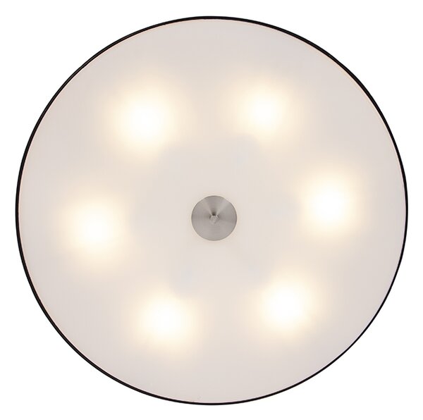 Seoska stropna svjetiljka crna 70 cm - Drum
