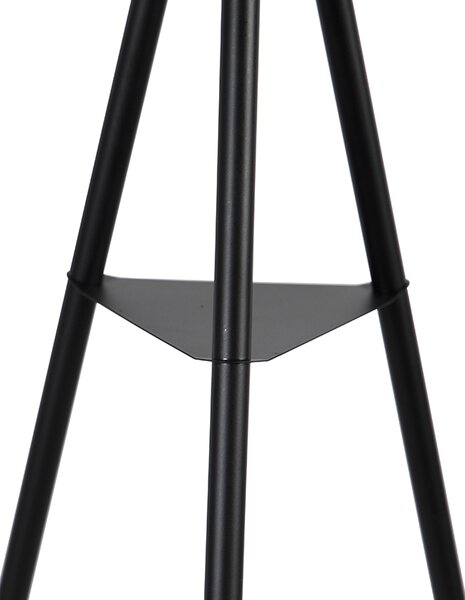 Industrijska podna lampa tronožac čelik crna - Bliss Vefa