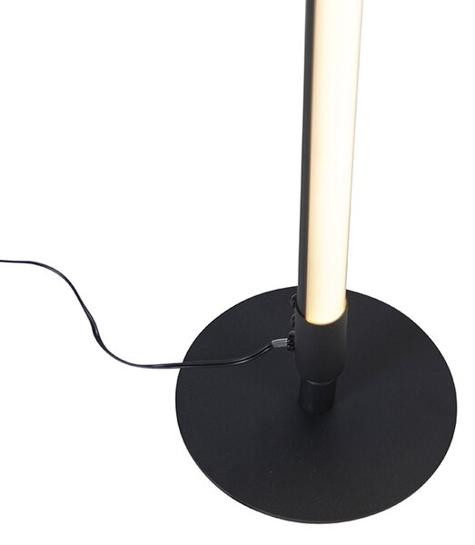 Podna lampa crna uključujući LED s dodirnim prigušivačem u 3 koraka - Line-up