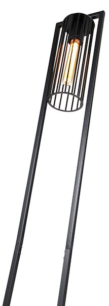 Moderna podna lampa crna - Balenco Wazo
