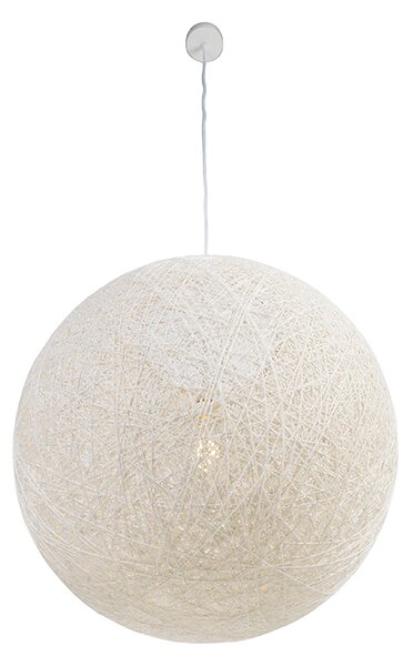 Rustikalna viseća svjetiljka bijela 60 cm - Corda