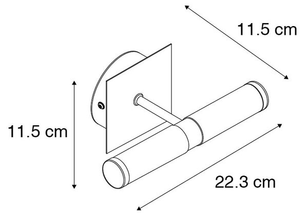 Moderna zidna svjetiljka krom IP44 - Bath 2