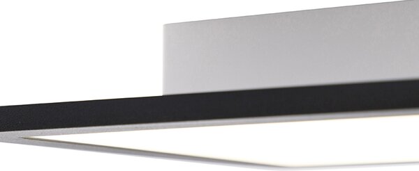 Moderna stropna svjetiljka crna s ugrađenom LED diodom 80 cm - Liv