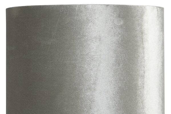 Moderna podna lampa crna s baršunastom sivom nijansom - Rich