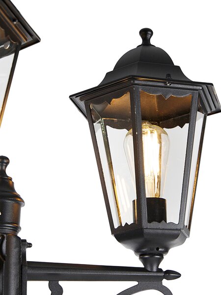 Vanjski fenjer crni 220 cm 3-svjetla IP44 - Havana