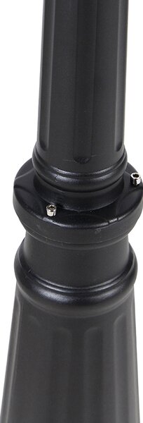 Crna vanjska lampa 220 cm 2-svjetla IP44 - Havana