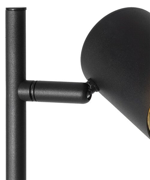 Moderna podna lampa crna 3-svjetla - Jeana