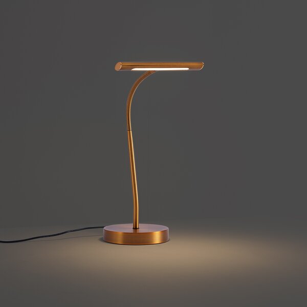 Stolna svjetiljka u stilu Art Deco brončana s LED - Tableau