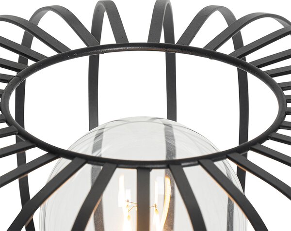 Dizajnerska podna lampa crna - Johanna