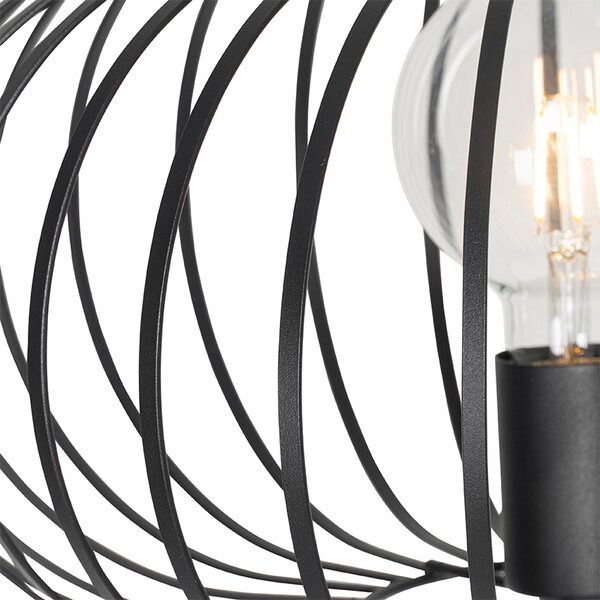 Dizajnerska podna lampa crna - Johanna