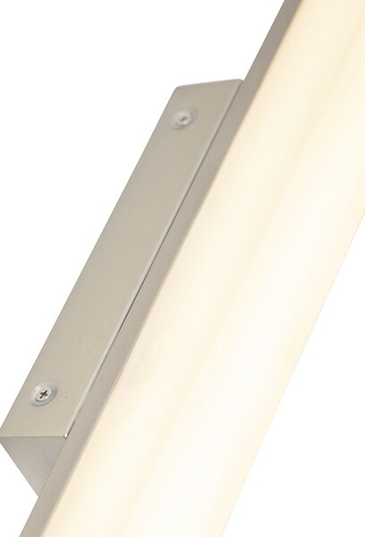 Moderna zidna svjetiljka za kupaonicu čelik 62 cm IP44 - Cascada